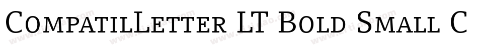 CompatilLetter LT Bold Small Caps字体转换